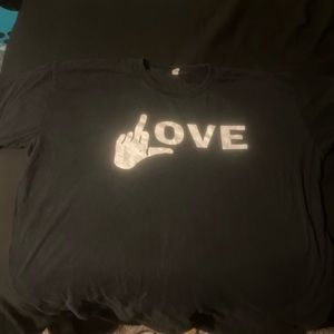 Size XL. F*** Love T shirt